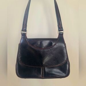 HOBO The original black leather Hobo shoulder bag